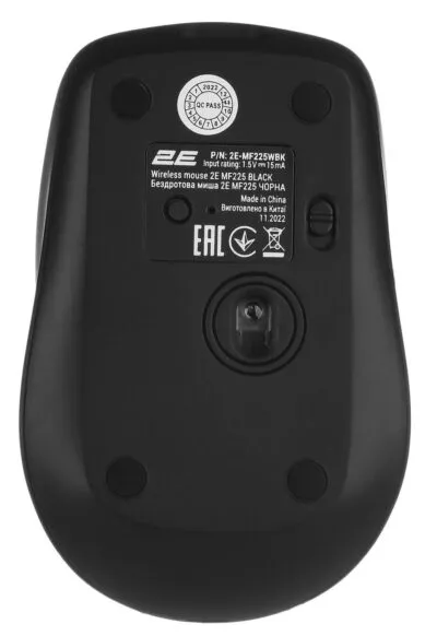 Миша бездротова 2E MF225 Silent WL BT Black (2E-MF225WBK)
