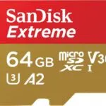 Карта пам`ятi MicroSDXC 64GB C10 UHS-I SanDisk Extreme V30 U3 R170/W80MB/s + SD (SDSQXAH-064G-GN6MA)