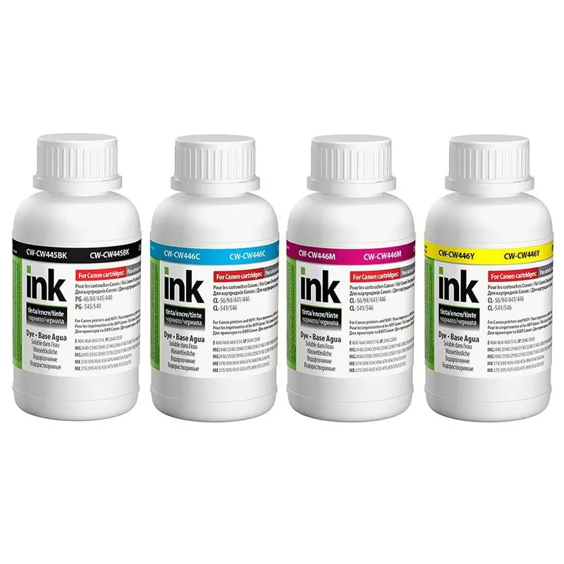 Комплект чорнил ColorWay CANON PG-445/CL-446 BK/С/M/Y (ColorWay-ColorWay445/ColorWay446SET02) 4*200м