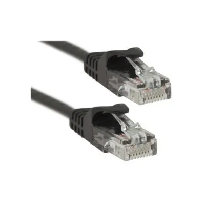 Патч-корд PowerPlant (CA911608) cat.5e, UTP, 5 м, чорний