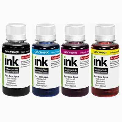 Комплект чорнил ColorWay Canon PIXMA G1400/G2400/G3400 BK/С/M/Y (ColorWay-CP490/ColorWay490SET01) 4*