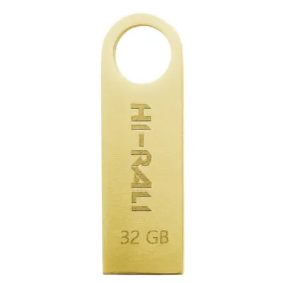 Флеш-накопичувач USB 32GB Hi-Rali Shuttle Series Gold (HI-32GBSHGD)