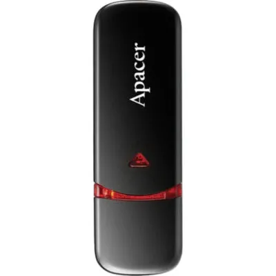 Флеш-накопичувач USB 64GB Apacer AH333 Black (AP64GAH333B-1)