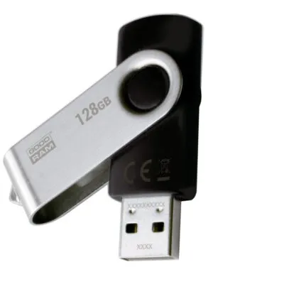 Флеш-накопичувач USB2.0 128GB Goodram UTS2 (Twister) Black (UTS2-1280K0R11)