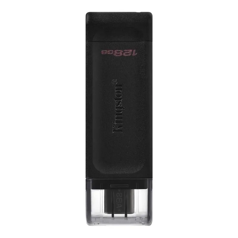 Флеш-накопичувач USB3.2 128GB Type-C Kingston DataTraveler 70 Black (DT70/128GB)