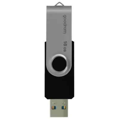 Флеш-накопичувач USB3.2 16GB Goodram UTS3 (Twister) Black (UTS3-0160K0R11)