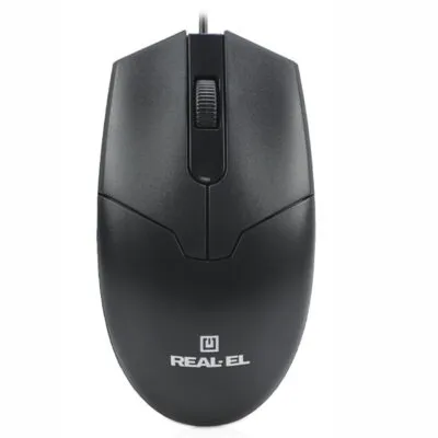Миша REAL-EL RM-208 Black (EL123200030)